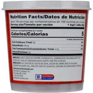 Thai Kitchen Red Curry Paste 35 Ounce Tube Nutritional Facts